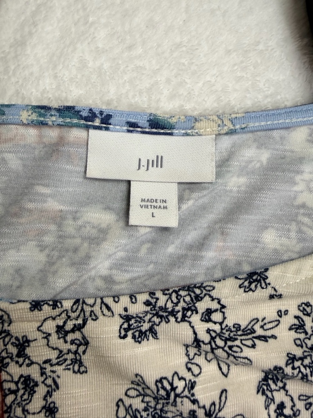 Floral Patchwork Print Maxi Dress Sleeveless Boho Blue Navy Rayon L - Picture 4 of 6